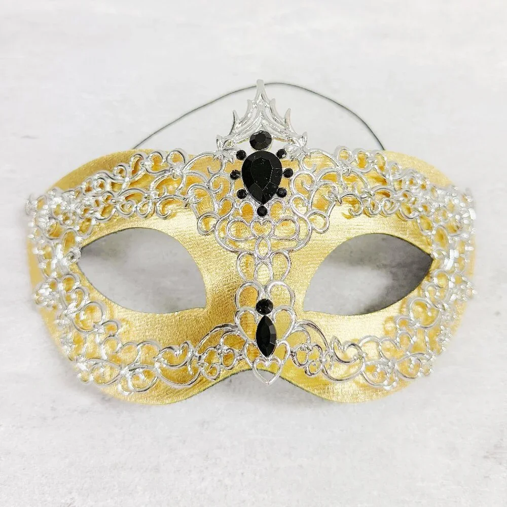 Silver gold mask, Masquerade mask, Cosplay mask, Masquerade ball mask, Prom mask